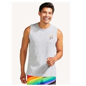 ☀️Peloton Lead With Love Sleeveless Graphic Tank  Gray Men's Size Medium NWOT